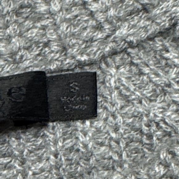 JENNI KAYNE Cashmere Fisherman Sweater Gray Crewneck Minimal Preppy Women's SM - Picture 4 of 12